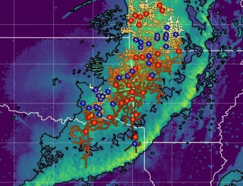 Lightning strike sets world record at 829 km
